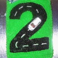 Number 2 Race Car Track Cake This is my first cake. I made it for my son's 2nd birthday. I got the idea from a user here and had tons of fun making it. I used...