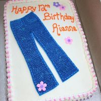 Traveling Pants This little girl was going to see the movie "Sisterhood of the Traveling Pants" for her birthday and wanted the cake to reflect...