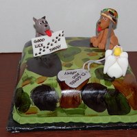 Joining The Army Made this for my nephew who just joined the Army Reserves. He works at a doggie day care and his boss and coworkers took him out to dinner...