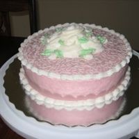 Grandma's Birthday Cake My first attempt at cornelli lace. It was HOT and really humid that day, so the roses "wilted" a bit!