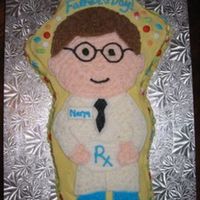 Father's Day Pharmacist Cake Buttercream icing with mmf pills