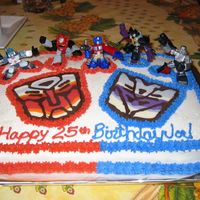 Tranformers My first attempt at chocolate transfer. I'm pretty happy with how it turned out! And, my brother liked it, and that's what...