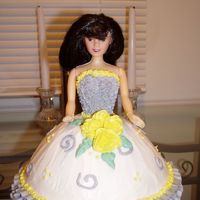 Barbie 1 Here is my first Barbie cake I made for my friend Emily Nelson.