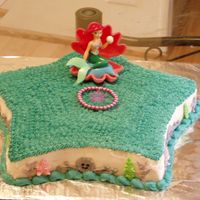 Little Mermaid I Made this Star / Little Mermaid cake for Tracie Johns' daughter.
