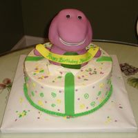 Barney RKT Barney. BC and fondant accents.