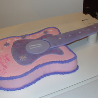Guitar Buttercream with fondant accents