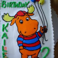 Tyrone From The Backyardigans 11 x 13" cake with BC and FBCT