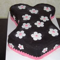 Shower Cake 11x15 carved all fondant cake