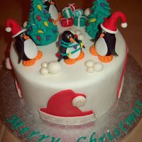 Christmas Cake Traditional fruit cake, marzipan and mmf.