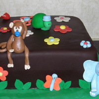 Jungle Baby Shower Cake All fondant