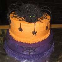 Spider Cake Got this idea from many people here on cake central. If it was your original idea let me know and I'll credit you! Made this for a...