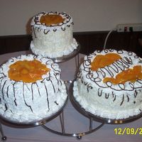 Peaches In Snow I made this cake for my Brother's 21st B-day
