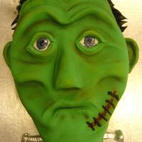 Frankenstine All fondant - This was the cake we learned to do with Bronwen Weber. It was so much fun to meet her and learn from her. She said Frank...