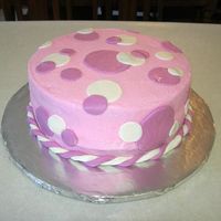 Polka Dots MMF dots/rope with bc frosting. For a friend's baby shower.