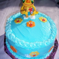 Pufnstuff H.R. Pufnstuff made of fondant, lilikoi chiffon cake with vanilla frosting.