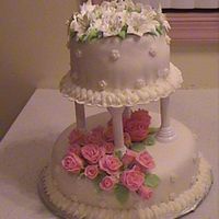 Wedding Cake Fondant roses & Royal Easter lily's