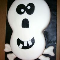 Skeleton Cake MMF covered chocolate fudge Skeleton cake