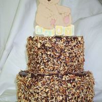 The Headless Bear Cake (While He Still Had His Head) This is the one I described in 'cake disasters' - the RI run in broke after I placed it on the cake. I replaced it with a fbct...