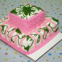 Baby Shower Cake I nicknamed this cake "the pink nightmare". It didn't turn out at all like what I had pictured, but it taught me to be...