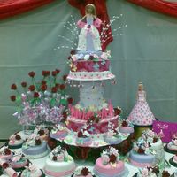 18Th Birthday Cakes These cakes are made for our cake presentation, base is made of carrot/pineapple cake the same with satellite cakes, 18 cupcakes are muffin...