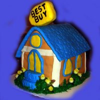Best Buy Church LOL...this was a birthday cake for a guy that calls Best Buy his church.