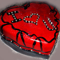 Happy Valentine's Day! A cake I made for my boyfriend on valentine's day. TFL