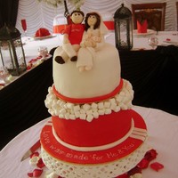 Liverpool Fan Wedding Cake 