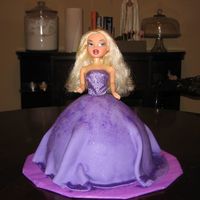 Daughters 7Th Birthday Cake butter yellow cake with buttercream icing underneath the very gross wilton fondant. this cake was mainly for decoration.