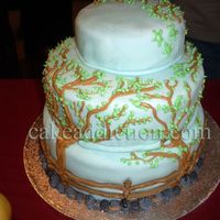 Colors Of Nature This is a cake I decorated in honor of one of my grandfather's paintings for an art gallery exhibit. Decorated with fondant and royal...