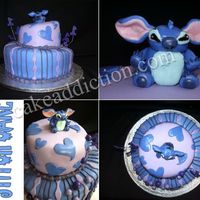 Stitch Cake Here's my first whimsical cake! It was for my friend's daughter's first birthday party. Her name is "Rylie" so...