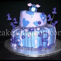 Stitch Cake Here's my first whimsical cake! It was for my friend's daughter's first birthday party. Her name is "Rylie" so...