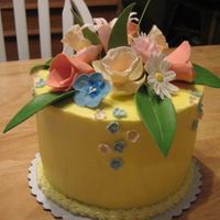 Gp_Resize.jpg Made with leftover GP flowers, white cake with buttercream icing