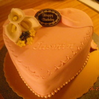 Jasmine Cake Pics This is actually Satin Ice Pastel Pink, and those are tiny jasmine flowers.