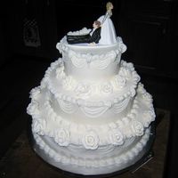 Funny Wedding Cake This wedding cake was for one of my good friends. Since I was also in the wedding, the whole thing was kinda tricky. There were lots of 3-...