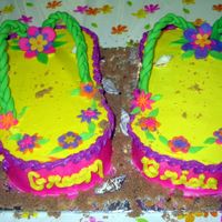 Brides Flip Flops This cake was for one of my own bridal showers. The theme was Hawaiian so I thought flip flops would be neat. (Especially since that is my...