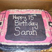 Cell Phone Cake suppose to be a T-mobile sidekick for a 15 year old--hmmmm