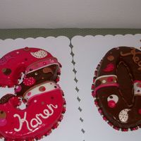 30Th Birthday vanilla cke with buttercream icing and MMF