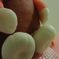 Hello Kitty Birthday Cake. 6" and 8" round.gum paste kitty :)