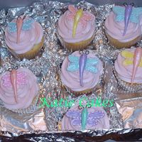 Dragonfly Cupcakes These were made to go with the dragonfly cake that I posted earlier. I had extra cake mix, frosting and dragonflies so I thought I would...