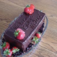 Chocolate Torte Baby Shower This was for baby shower and the mom-to-be just requested something rich and chocolatey (spelling?) She didn't really have a theme so...