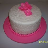 Fondant Cake A fondant cake I made as a display for my fondant course.