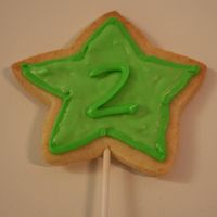 Green Star Cookie I made these cookies for my daughter's Dora the Explorer 2 year birthday party. Any suggestions would be greatly appreciated.