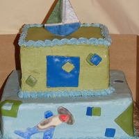 Boy Baby Shower This is the first boy baby shower cake I have had to make in quite a while. Everyone here is haveing girls. I went all out with a white...