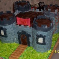 Castle Cake This was a castle cake that my son and I made for his Cub Scout Father Son Cake Contest in 2006. We won first place.