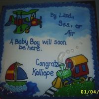 Baby Shower Primary Colors This is a cake that I made for one of the girls at work. She did the nursery in primary colors so we continued with that for the shower....