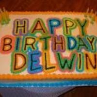 Birthday Fun I got this idea from a small cake decorating book....I can't remember the name though. This was a really cool looking cake. If I do...