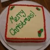 Holly This is just a practice cake I did with leftover batter....I was working on my Holly Leaves...still need more practice.