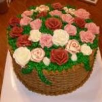 Flower Basket I made this cake for my grandmother to take to church with her. My brother said that people gasped when he took a knife and cut into it.......