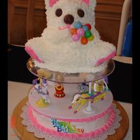 Bear Cake Made this for my daughter Riley's first birthday!