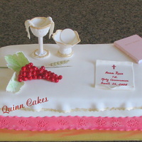 First Holy Communion Cake Made this for my best friend's daughter Anna.